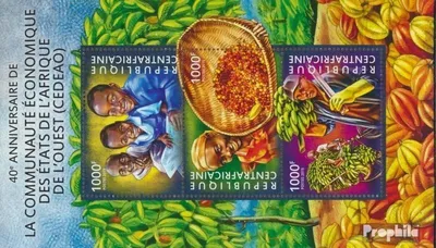 Produktbild von Briefmarken Zentralafrikanische Republik 2015 Mi 5288-5290 Kleinbogen (kompl. Ausgabe) postfrisch Wirtschaftsgemeinschaft
