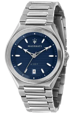 Obrázok produktu pre MASERATI quartzové hodinky QUARZ 100% nerezová oceľ strieborná