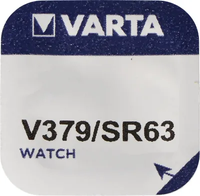 Produktbild von Varta Watch V 379 Uhrenzelle Knopfzelle SR 521 SW V379 Silber-Oxid 14mAh 1,55 V 1er Blister V 379