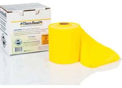 Produktbild von TheraBand® latexfrei Übungsband 22m GELB dünn Sparpack
