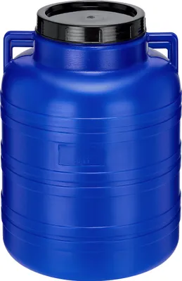 Image de Garronda Fût alimentaire en plastique HDPE de 40L pour la maison et le jardin GD-0078, bleu