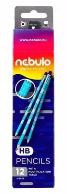Produktbild von HB-Bleistift mit Multiplikationstabelle (12 Stück) NEBULO