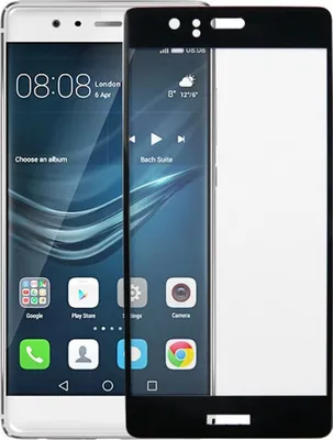 Produktbild von Huawei P9 3D Panzer Glas Folie Display 9H Schutzfolie Hüllen Case Schwarz