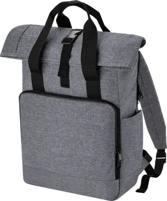 Image de Bagbase - Sacoche pour ordinateur portable, Roll Top BC4941 (taille unique) (Gris chiné)