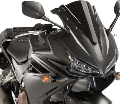 Produktbild von Puig Z-racing Honda Cbr500r Windschutzscheibe Schwarz Schwarz One Size