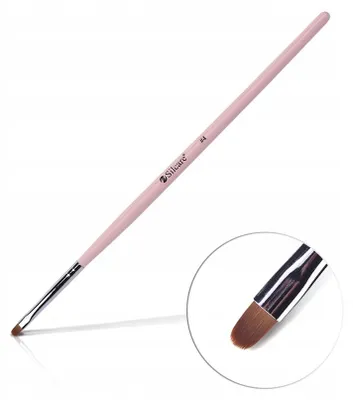 Produktbild von Silcare Light Pink Gel-Pinsel für Nägel Nylon