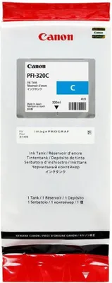 Immagine prodotto di Canon PFI-320 C - 300 ml - Ciano - Originale - Serbatoio d'inchiostro - per imagePROGRAF TM-200, TM-205, TM-300, TM-305 (2891C001