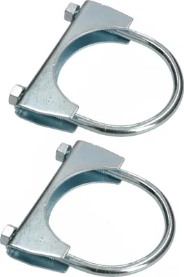 Productafbeelding van KOTARBAU® - Set van 2 uitlaatpijpklemmen - 68 mm - Voor montage van antennes, pijpen, masten - Universele slangklem voor buisverbindingen