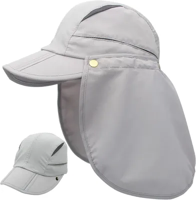 Produktbild von Sommerhut mit Nackenschutz, abnehmbar, atmungsaktiv, UV-Schutz, für Outdoor-Aktivitäten