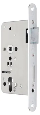 Produktbild von BKS Panikschloss 1201 PZ Rettungsfunktion DIN rechts – Einsteckschloss, Stulp 24 mm, Dornmaß 65 mm, Entfernung 72 mm