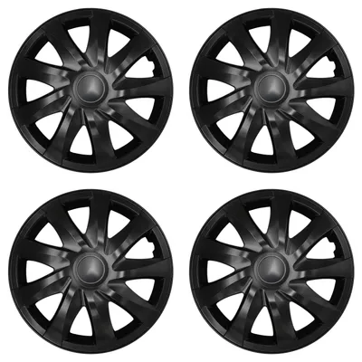 Produktbild von Universal-Radkappen 16'' NRM DRACO schwarz matt 4 Stück