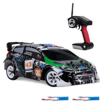 Produktbild von WLtoys K989 1/28 ferngesteuertes Auto 2,4 G 30 km/h Hochgeschwindigkeits-Fernbedienungsauto 4WD ferngesteuertes Rennauto ferngesteuertes Sport-Renn-Driftauto Kindergeschenk mit 2 Batterien