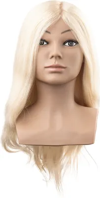 Produktbild von Efalock Übungskopf Maria Humanhaar lichtblond 40 cm