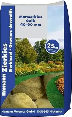 Produktbild von Marmorkies Gelb 40-60 mm 25 kg
