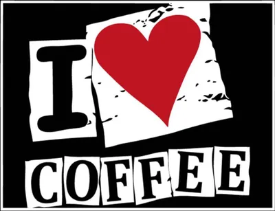 Produktbild von vianmo Holzschild 30x40 cm Kaffee I love Coffee (Herz)