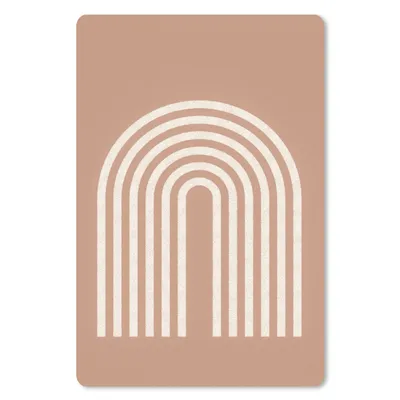 Produktbild von MuchoWow® Mauspad Mousepad Abstrakt - Kunst - Regenbogen - Weiß - Braun 40x60 cm - Mousepads - Maus Mat - Pad - Mausunterlage - Schreibtisch Accesoire