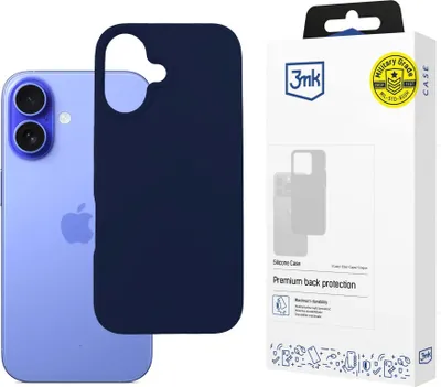 Produktbild von 3MK 5903108603935, Cover, Apple, iPhone 16, 15,5 cm (6.12"), Navy