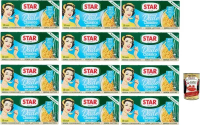 Produktbild von Star il mio Dado Classico -30% di10 Dadi, Suppenwürfel Brühe klassisch reich an Geschmack mit -30% salz, 12x 100 g + Italian Gourmet polpa 400g
