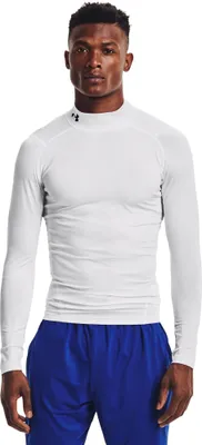 Produktbild von Under Armour Heatgear Armour Comp Mock Langarm-t-shirt Weiß L / Regular Mann Weiß L