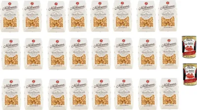 Produktbild von 24x La Molisana Ditaloni Rigati N. 42 Pasta Lenta Lavorazione Teigwaren aus Hartweizengrieß Bronze-Zeichnung 500g + 2x Italian Gourmet Polpa