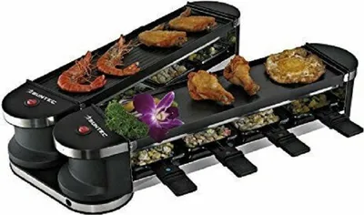 Produktbild von SUNTEC Raclette Grill 2 drehbare Platten 8 Personen 1400W
