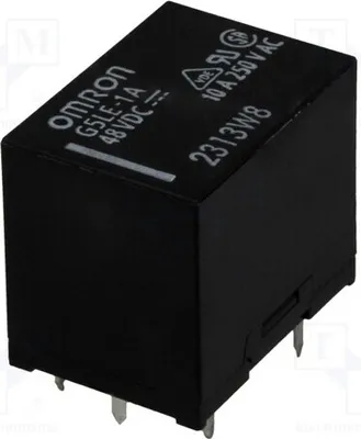 Produktbild von 1x Relais: elektromagnetisch USpule : 48VDC   10A/240VAC G5LE-1A 48VDC Elektromagn