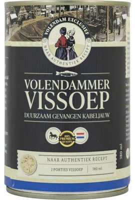 Image de Volendam Exclusief Volendammer Vissoep 380g – Soupe de poisson crémeuse au goût authentique