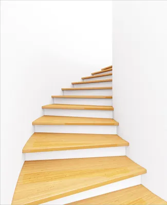 Produktbild von Wallario Magnet für Kühlschrank / Geschirrspüler, magnetisch haftende Folie - 60 x 80 cm, Motiv: Wendeltreppe aus hellem Holz
