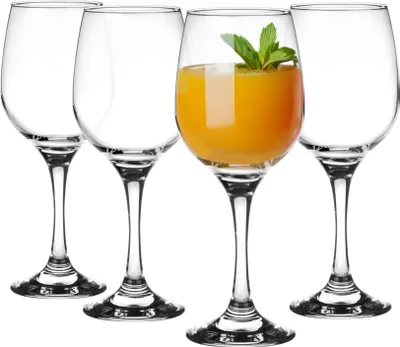 Produktbild von GLASMARK® transparente Weinglas 4-Set 250ml Große 4 Stück Rotweingläser Weinkelch Weinglas VINO auf Fuß - Hochwertige Qualität