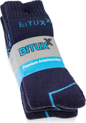 Produktbild von Bituxx 1 Paar Full Freizeit & Arbeitssocken Blau 43-46 MS-18310