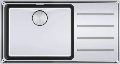 Produktbild von Franke Spüle Mythos MYX 211-86 Edelstahl links 1270642076