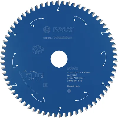 Produktbild von Kreissägeblatt für Akkusägen Expert for Aluminium, 210 x 2/1,4 x 30, 66 Zähne