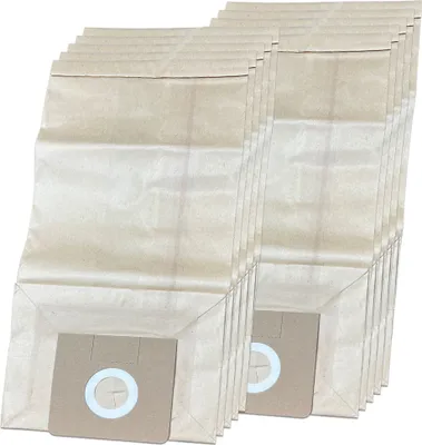 Produktbild von 10 Premium Staubsaugerbeutel kompatibel mit Kärcher 6.904-210, 6.904-210.0, 6.904-224.0, 6.904044.0, 6.904133.0, 6.906-101.0, 6.906-102.0 - 10 Stück Papierfiltertüten, Zubehör, Ersatzteile