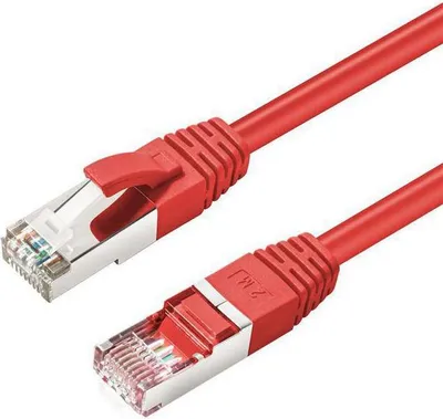 Produktbild von Microconnect SSTP625R, 25 m, Cat6, S/FTP (S-STP), RJ-45, RJ-45, Rot