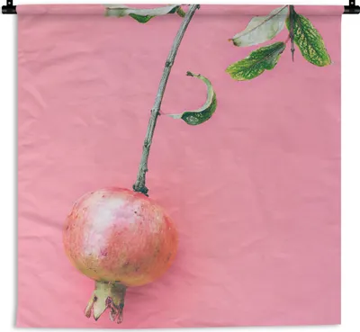 Produktbild von MuchoWow® Wandteppich Wandbehang Pflanzen - Sommer - Rosa 90x90 cm Tapisserie Dekoration Wandtuch - Wandaufhänger