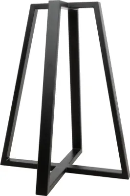 Immagine prodotto di Natural Goods Berlin Base per tavolo a piramide, base per tavolo in metallo, base per mobili fai da te per tavolino, comodino, tavolo per laptop, sgabello, gambe per tavolo in metallo (senza piano), nero
