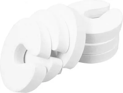 Produktbild von Stück schlagsicherer Türstopper, Türstopper für Kinder, Fingerklemmschutz, Schaumstoff-Türstopper, um ein Zuschlagen zu verhindern und die Tür für die Türkante offen zu halten