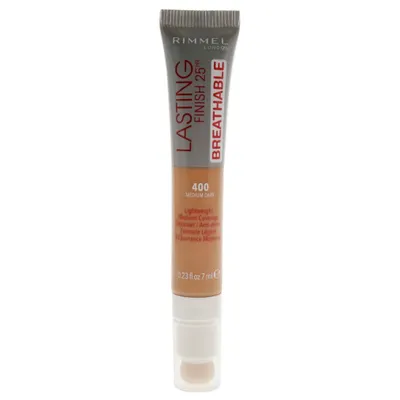Immagine prodotto di Rimmel London, Lasting Finish, Natural Medium Coverage, Cream Concealer, 400, Medium Dark, 7 ml