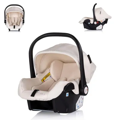 Produktbild von Chipolino Babyschale i-Size Aura (40-85cm) Gruppe 0+, Griff verstellbar, Gurt creme