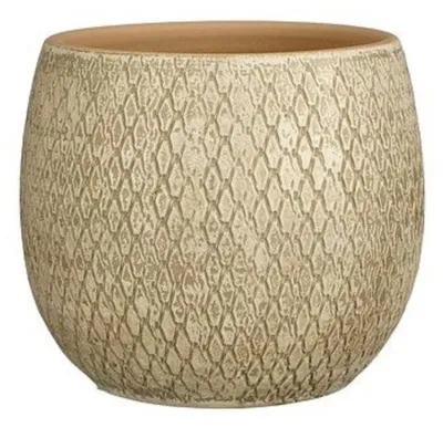Produktbild von Mica Decorations Blumentopf Madeira - 23x23x23 cm - Terrakotta - Creme