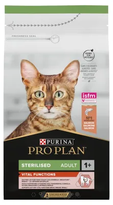 Zdjęcie produktu dla Purina Pro Plan Sterilised Vital Functions Adult 1,5kg Sucha Karma Dla Kotów z Łososiem