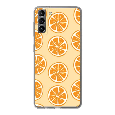 Produktbild von MuchoWow® Handyhülle Schutzhülle Hülle für Samsung Galaxy S21 Plus Obst - Orange - Tropisch Silikon Softcase Handy Hülle - Handy-Tasche