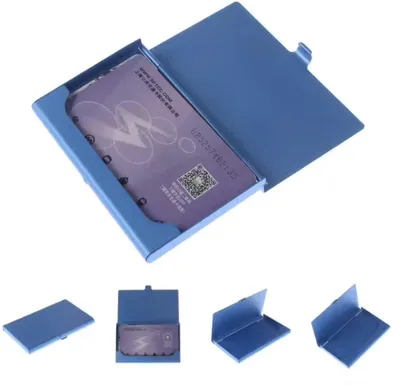 Immagine prodotto di CHPN - Portafoglio per carte - Portacarte di credito - Portafoglio per carte - Portafoglio - Portafoglio - Portafoglio per carte - Blu - Portacarte di credito - Portafoglio per carte - Regalo - Alluminio