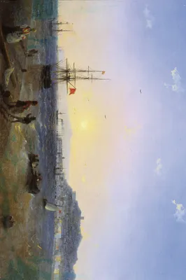 Zdjęcie produktu dla Ivan Aivazovsky Art Print Picture - Widok na Kercz, 1839 (120 x 180 cm)