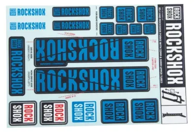 Produktbild von RockShox Dekor Set 30/32 Mm Blau 2018+ blau,schwarz