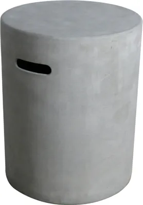Produktbild von Elementi Abdeckung für Gasflaschen in Beton-Optik grau für 5 kg Gasbehälter, rund