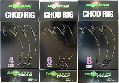 Produktbild von Korda Chod Rig Long 7,5cm - 3 Karpfenmontagen, Größe:8