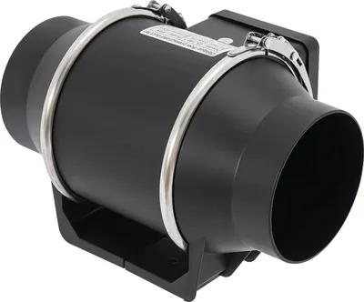 Produktbild von YIYIBYUS, Rohrventilator 220 V, leiser Abluftlüfter für Bad/Küche/WC, Wand-/Rohrmontage, schwarz