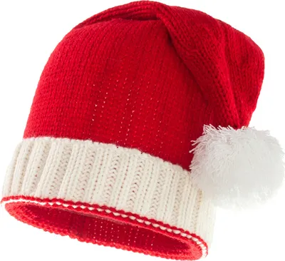 Produktbild von Plüschball gestrickte Weihnachtsmütze Herbst Winter lange dehnbare Weihnachtsmütze Festivalzubehör-Kind