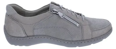Produktbild von Waldläufer Henni Halbschuh mit ProAktiv Fußbett 496042-337-070, Nubukleder, Hellgrau mit Metallic - Effekt, Weite H 40